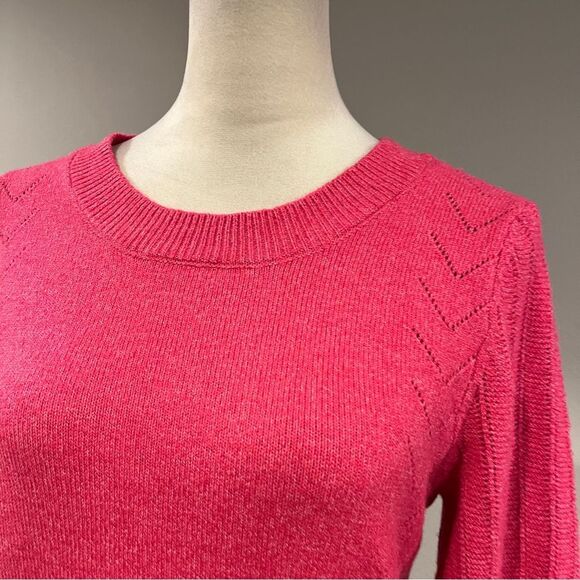Maurice’s casual long sleeve scoop neck Pink Sweater size small - Picture 2 of 12